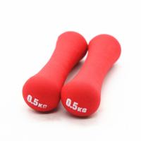0.5kg 0,75kg 1,0kg Em forma de osso Impregnado Feminino Braço delgado Enrolado Dumbbells de borracha