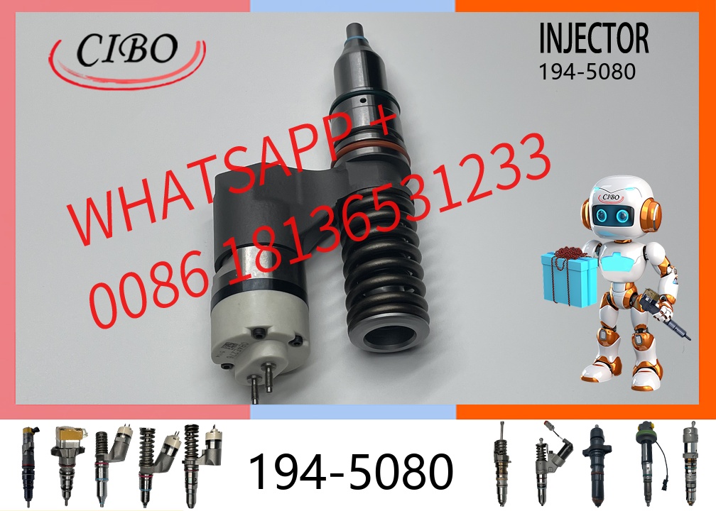 original 194-5080 Common Rail Fuel Diesel Injector for C10 C12 345B Excavator Loader Parts 1945080 10R-0963 Diesel Engine Fuel Injector Assembly Auto Part original new injector
