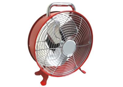 Red 9 Metallic Retro Antique Electric Fans 2 Speed 3 Blade for Home Appliance