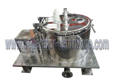 Centrifugador superior manual hermético do alimento da descarga PPTD da placa de fechamento com sistema do CIP