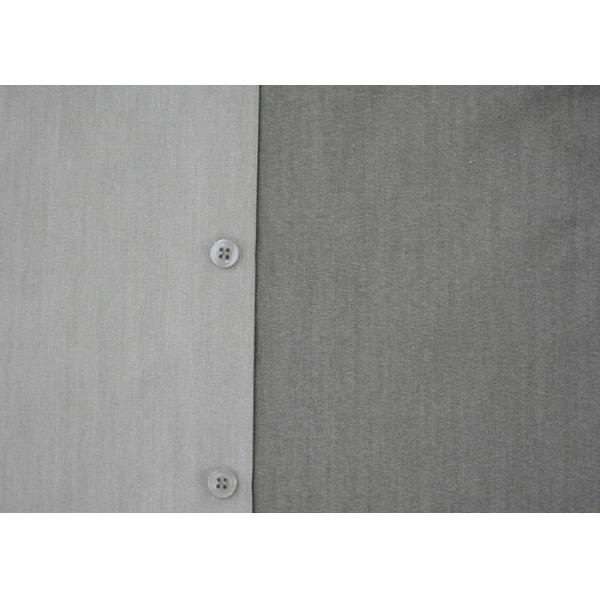 Grey Color Mens Oxford Work Shirts , Short Sleeve Button Up Work Shirts Anti Wrinkle