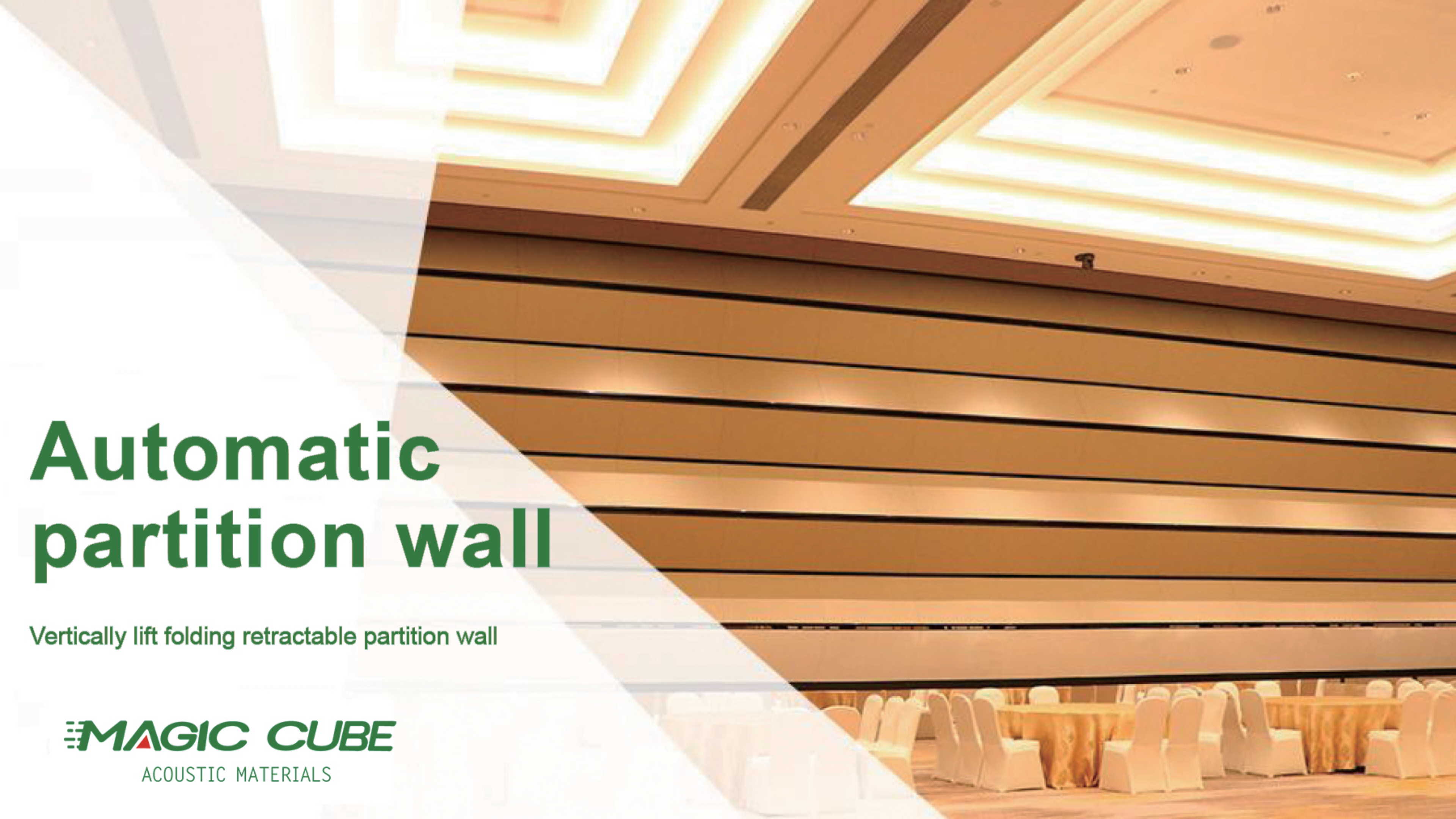 Sound Insulation Movable Partition Wall with Adjustable Speed and High Flexibility for Multi-Functional Spaces