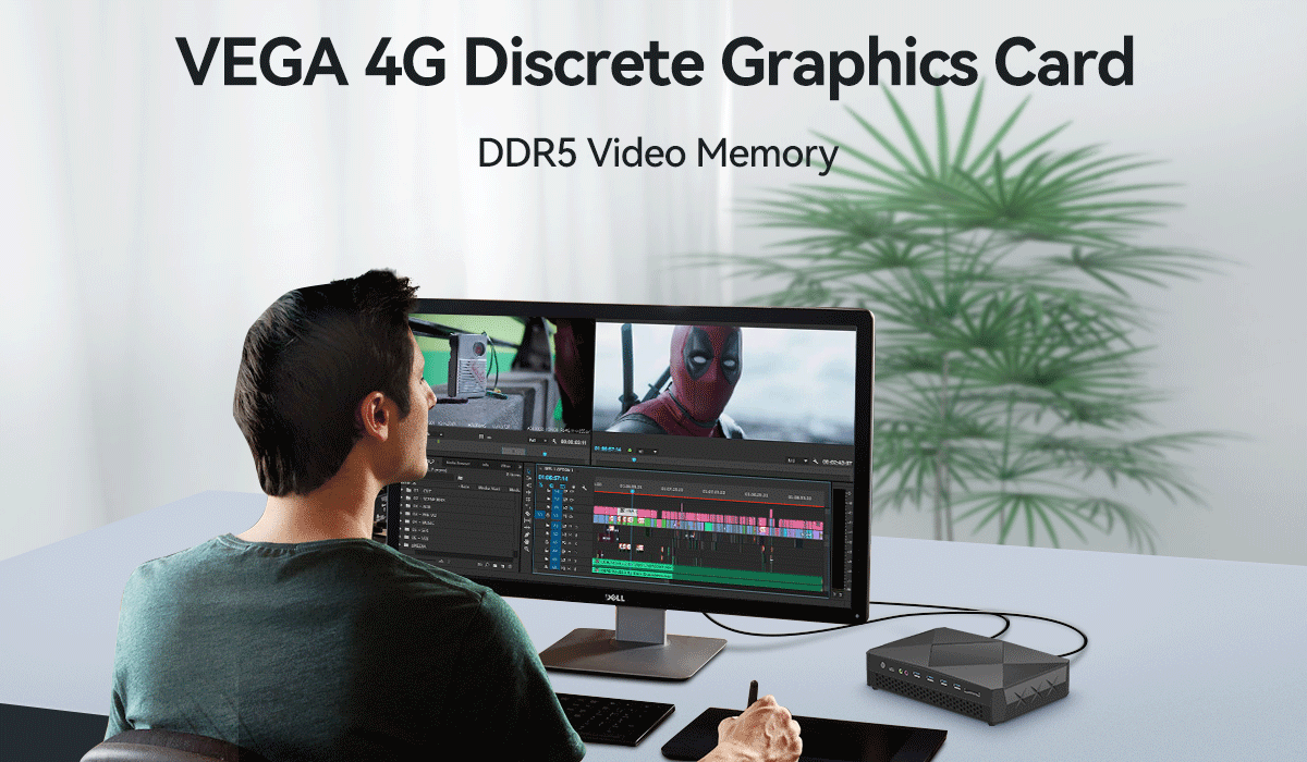 Intel Core Mini Gaming PC с дискретной графикой DDR4 64G и VEGA 4G