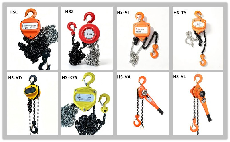 CE Certificate Lifting Chain Hoist User Friendly Manual Chain Hoist 0.5Ton - 30Ton