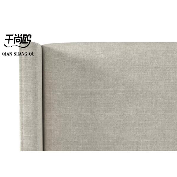 Low Key Tall Upholstered Bed 4ft 5ft 6ft With Wing Panel