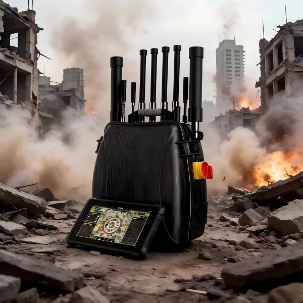 Full-Band Integrated Detection and Jamming Portable Drone Countermeasure Backpack for Field Mobile Operations