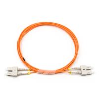 SC UPC à SC UPC câble à fibre optique duplex 62.5/125 OM1 multimode OFNR 2.0 mm orange