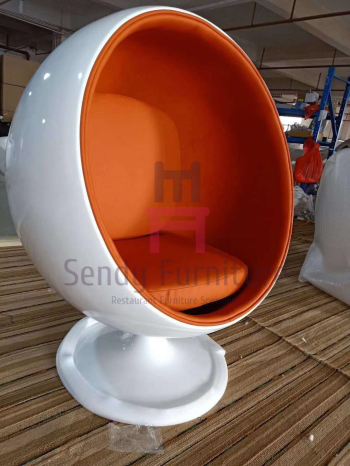 Стул яйца стеклоткани красного цвета, стул 42