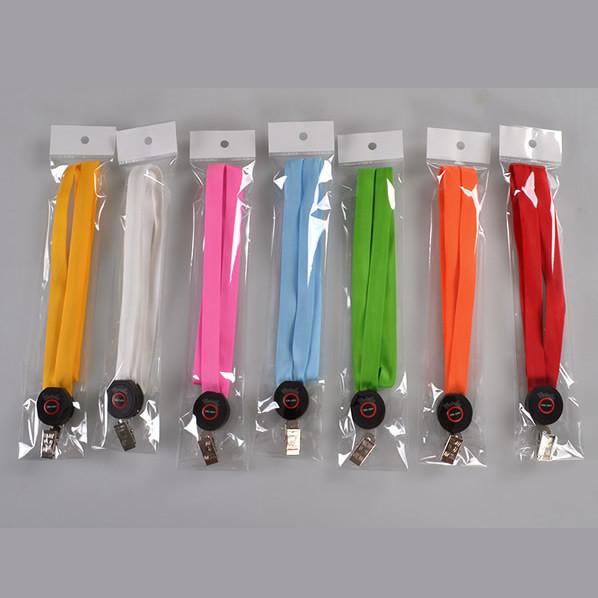 LED Lanyards Hold ID Badge Light Up LED Flashing Lanyard necklaces are great for trade show logo printed lanyards