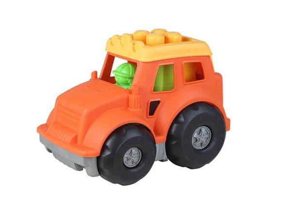 Recycled Plastic Building Blocks Vehicle Play Set For Toddlers And Babies