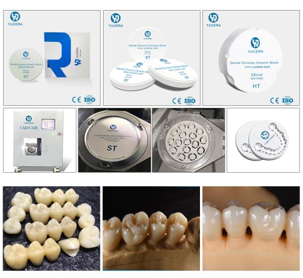 Artificial Teeth Making Material Multilayer Preshaded 4D Pro Zirconia Discs for Open System Cad Cam Zirconia Block
