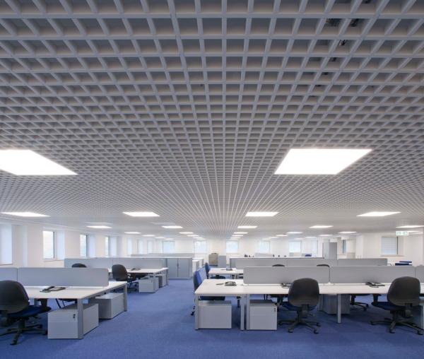 Metal Grid False Aluminum Open Cell Ceiling 100 x 100  Decorative RAL Color