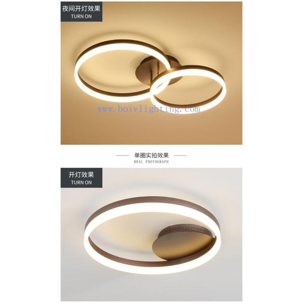 LED Lights Lamp Circle Rings Simple Style Romantic Ceiling Lighting For Wedding Hall Decoration