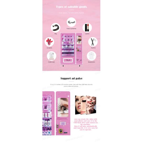 Hot Sale Eyelashes Vending Machine Customized Maquina Expendedora
