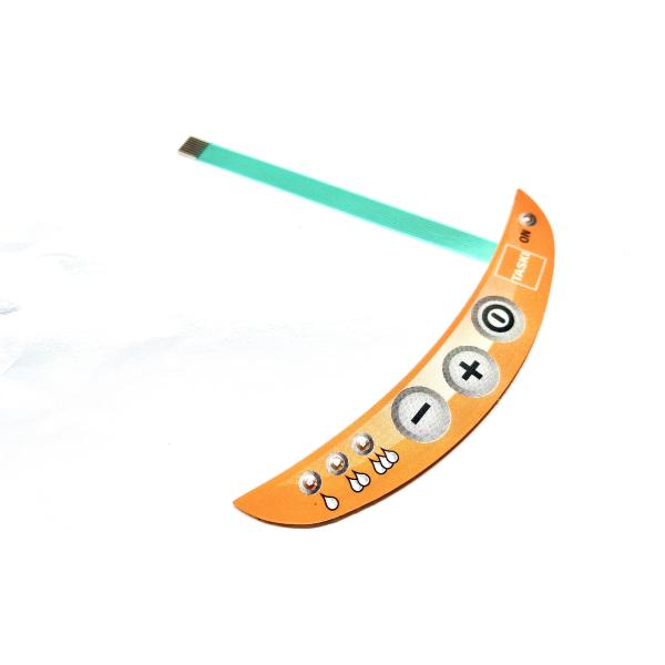 Полиэстерный матовый поверхность водонепроницаемый мембранный переключатель для