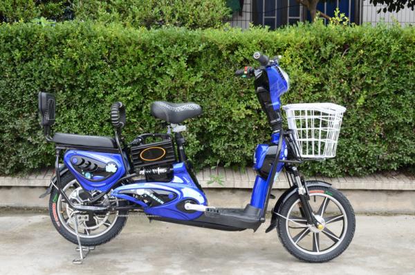 16 Wheel Pedal Assist Electric Bike , Pedal Assist Women's Bike 48V 12Ah Battery