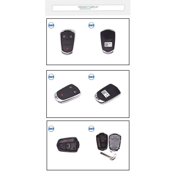 2+1 Buttons Blank Auto Remote Car Key Case Replacement With Uncut Blade