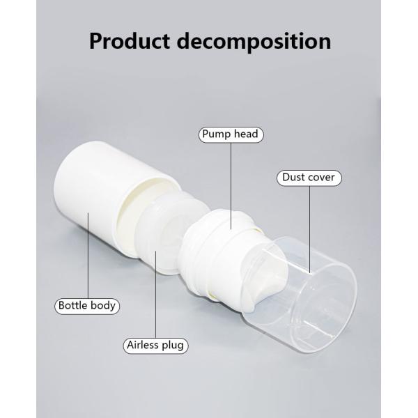 Customized Color Skin Care Packaging Airless Bottle With Special Press Shape UKA62