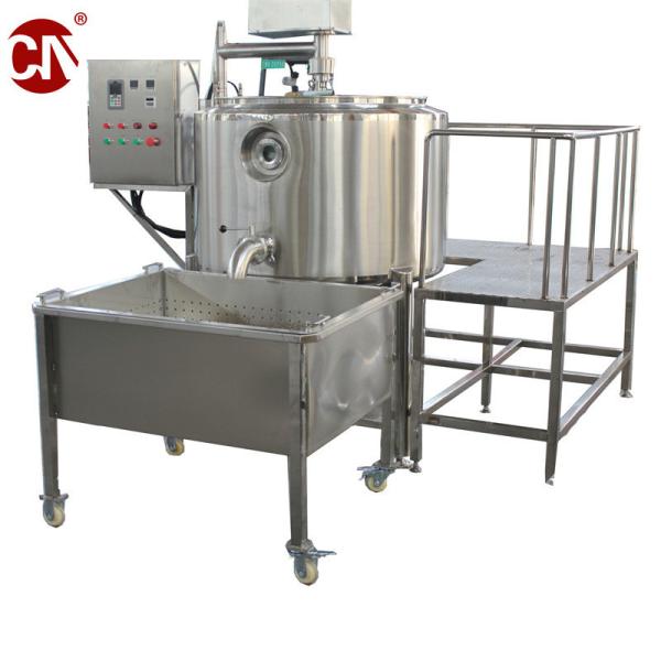 Máquina de fabricação de queijo mozzarella comercial de aço inoxidável com certificação CE para capacidade de 200 litros