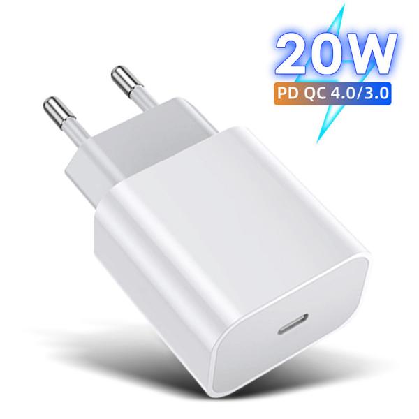 IPhone 12 13 PD 20W Apple Charger White Fast Travel Charger Adapter