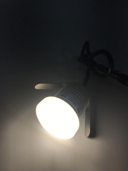 Luzes exteriores impermeáveis da etapa do diodo emissor de luz de 12V/24V IP67, lâmpada da plataforma do diodo emissor de luz, anel acrílico da cara