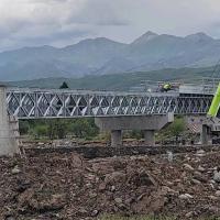 Fabricated Portable Steel Bridge Light Weight Modern Truss Bridge