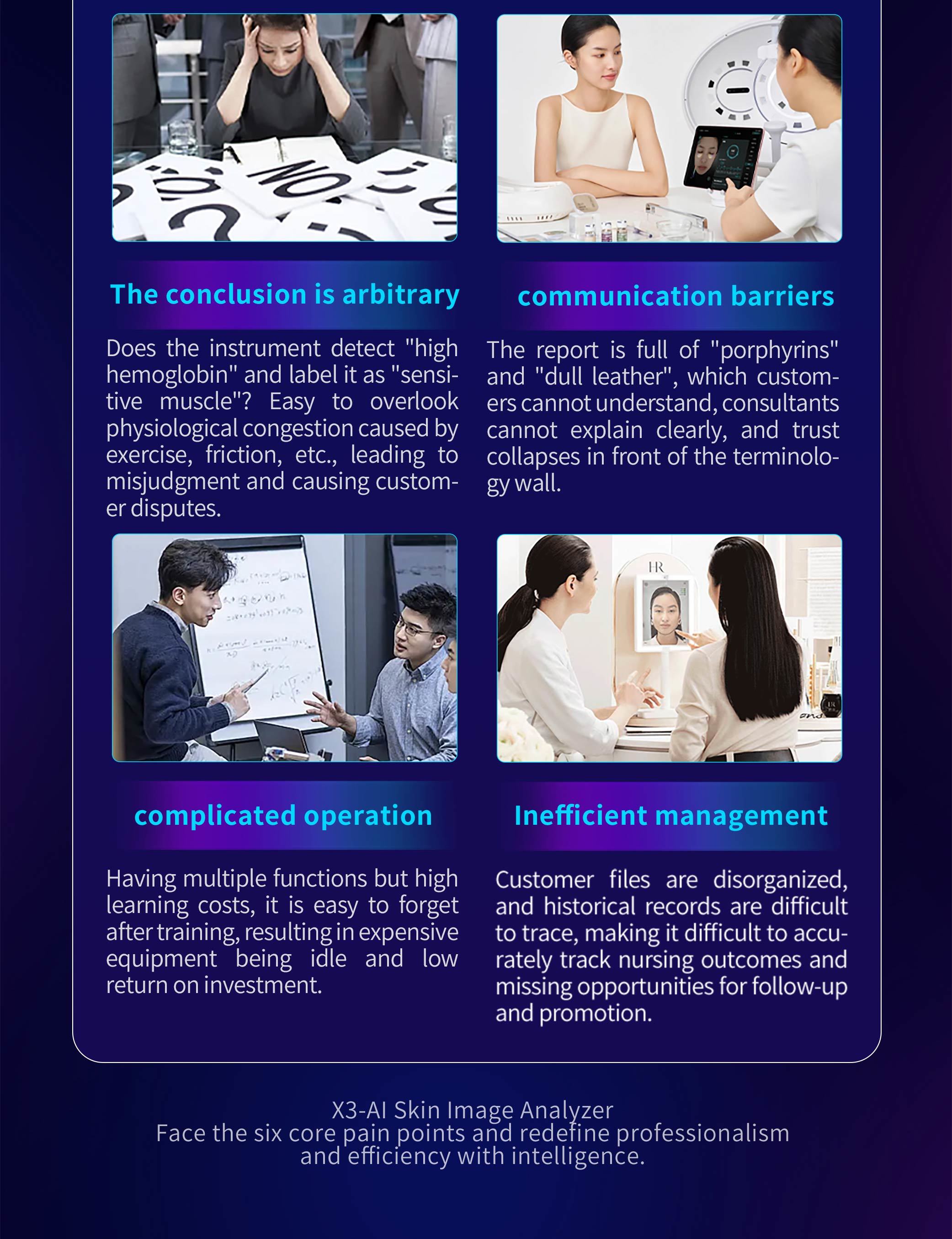 AI Skin Image analysis 3 Detection Modes Dual prediction and cloud ecology skin Analyzer 