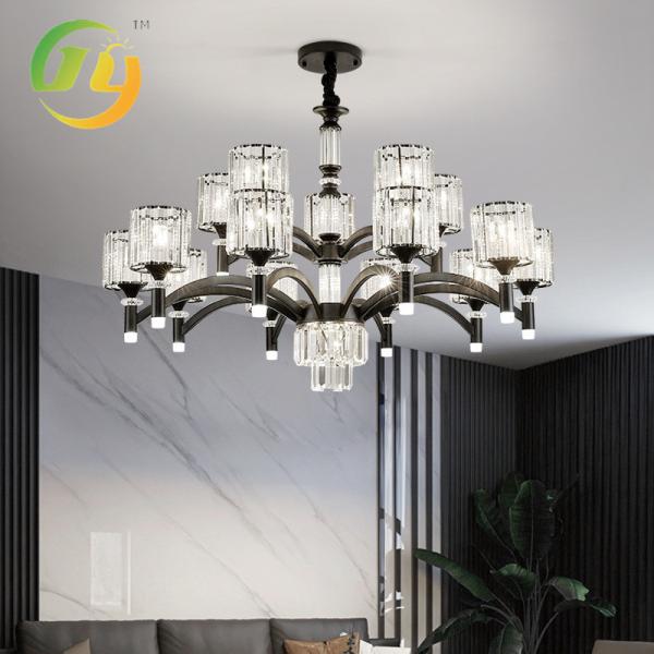Nordic Light Luxury Living Room Bedroom Restaurant White Crystal Pendant
