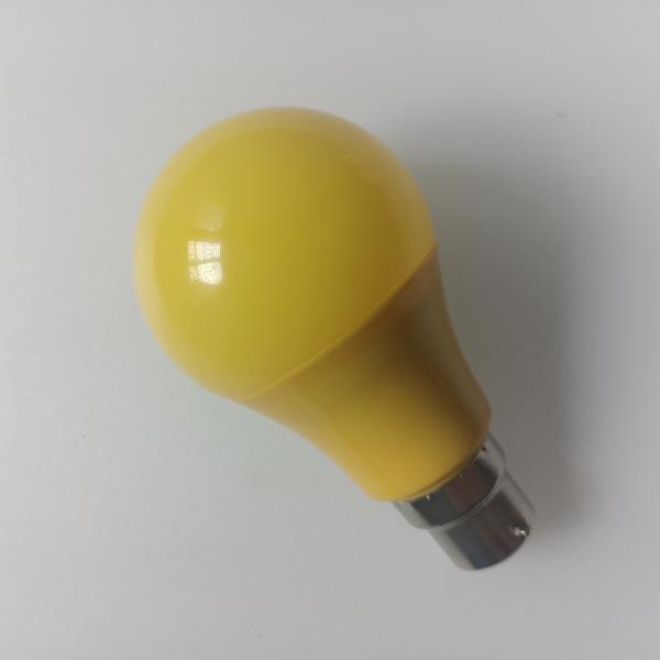 Anti UV Yellow LED Bulb Light with 80-83Ra, 50000h, Triac Dimmable/0-10V Dimmable, E27/B22/E26, Plast