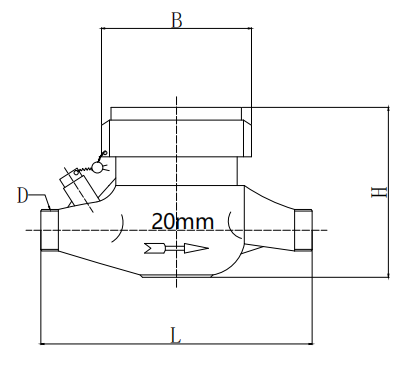 Accurate Direct Reading Low Flow Ultrasonic Flow Meter , Remote Ultrasonic Pipe Flow Meter