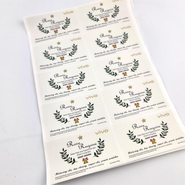 Autocollants en vinyle étanches pour les bouteilles chimiques quotidiennes