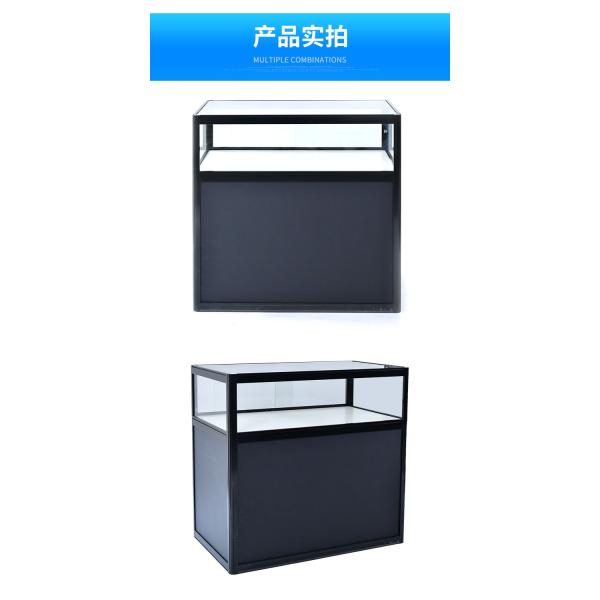 Lock Display Cabinet Illuminated Stand Showcase for 1800*1800*2000 Glass Counter