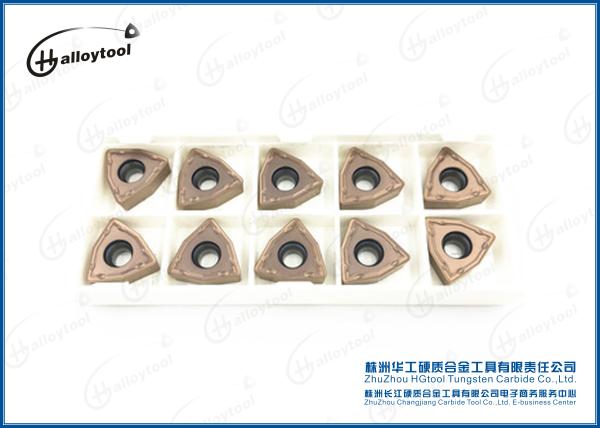 Brown Tungsten Carbide Tool Inserts , Cemented Carbide Drilling Inserts