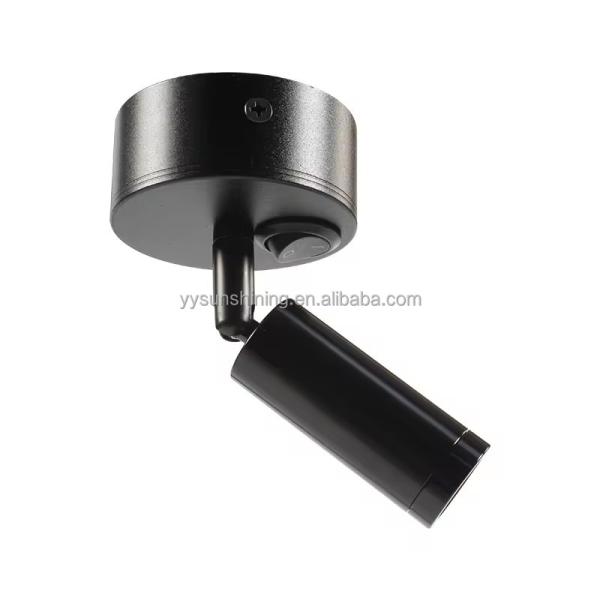 Surface Mounted Spotlight LED Light 12V DC Without-Holes Cool White Power Black-Color