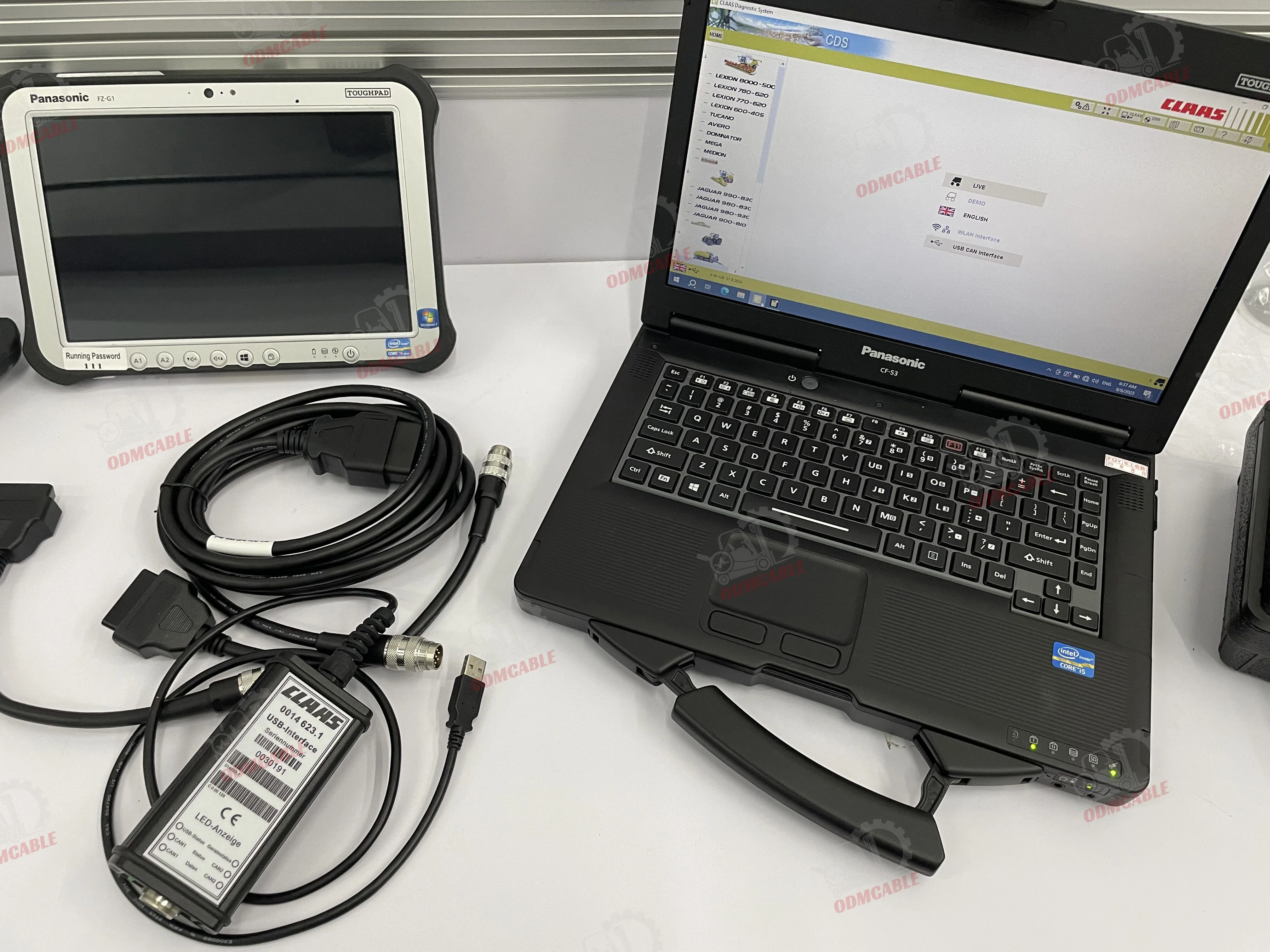 Новый для CLAAS CANBUS MetaDiag Интерфейс Сельское хозяйство Строительный грузовик Трактор Для КЛАСС Диагностический инструмент+Таблет F110