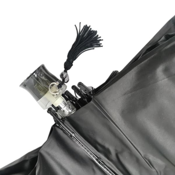 Pink Reverse Folding Umbrella , Mini Pocket Umbrella With Black Coating Flower Edge