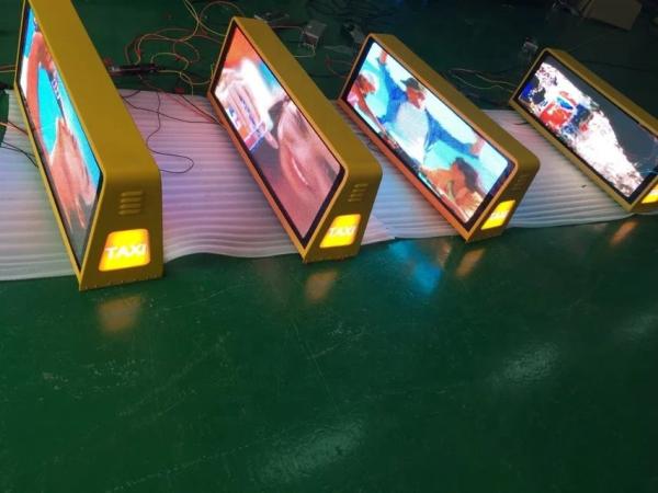 Display LED de doble cara P5 de publicidad de techo de automóvil, cartel de taxi, pantalla LED superior