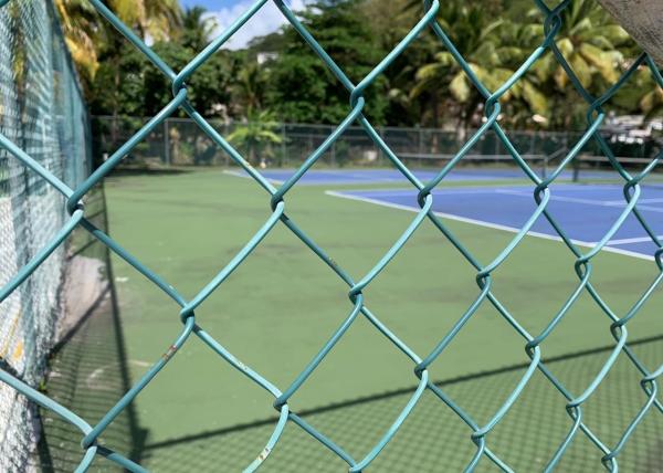 Hot Dipped Galvanized Steel Chain Link Fencing , L30m Chain Link Security Gate
