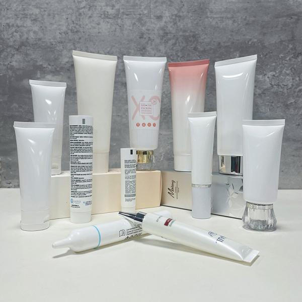 100ml 200ml Luxury Face Wash Packaging Tube hot stamping Printing