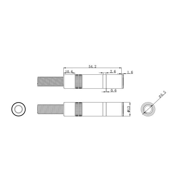 Специальный 6,35 мм Jack Plug женский металл легкий 250V для аудио