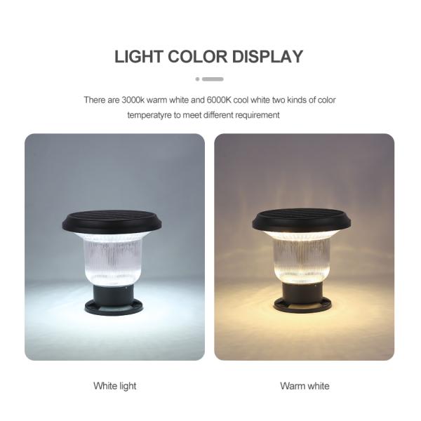 Погодостойкий солнечный сумрак лампы штендера, который нужно рассветать свет столба для патио задворк гаража