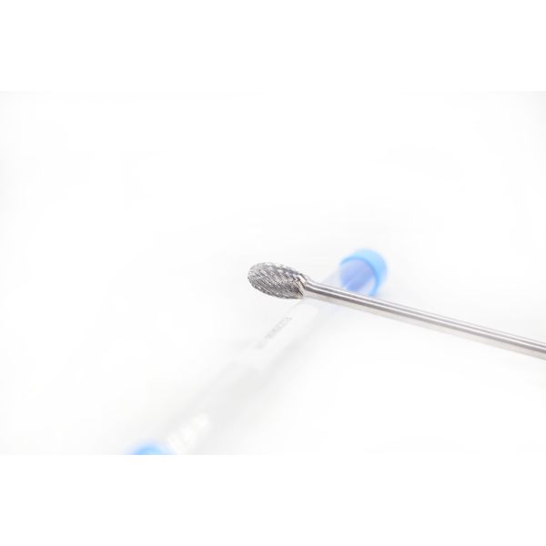 Customized E-Oval Shape Tungsten Crbide Burrs 12*20 Standard Double Cut 6mm Shank With 170 Overall Length