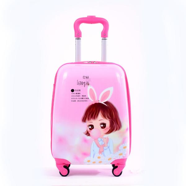 16 inch ABS PC Children School Bag with Cartoon filming Luggage Bag