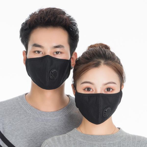 Outdoor Washable N95 Hospital Mask Mouth Muffle Bacteria Proof Black Color