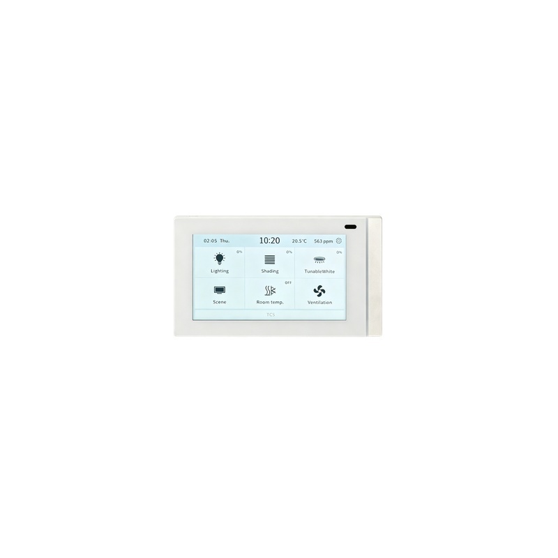5WG1205-2AB12 TC5 5-Inch KNX Touch Panel White 480x854 Capacitive Display Multi-Function Lighting Curtain Scene Control