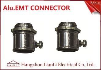 1/2 EMT Connectors Fittings , Aluminum Alloy 4 EMT Connector Customized