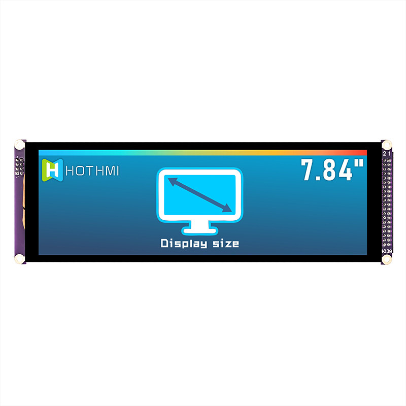 7,84 дисплей 1280x400 MCU IPS TFT LCD касания стиля Адвокатуры дюйма емкостный для монитора автомобиля