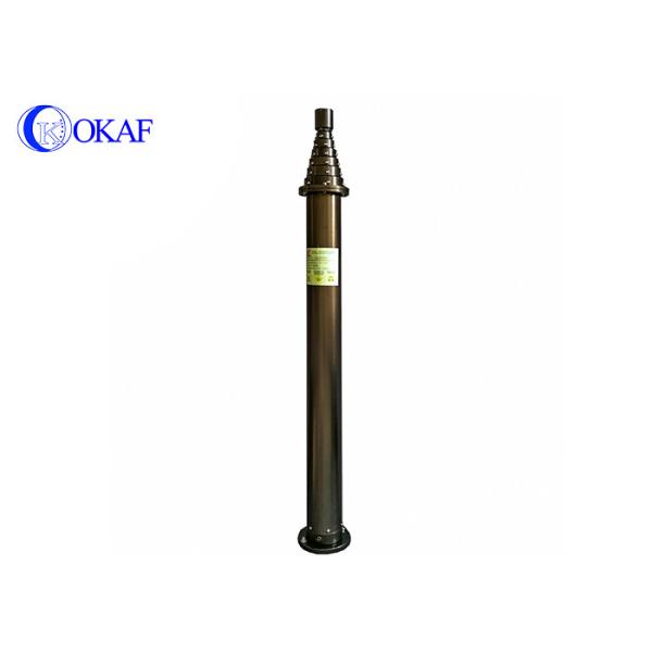 Manual Telescoping Camera Mast , Surveillance Telescopic Antenna Tower Aluminum