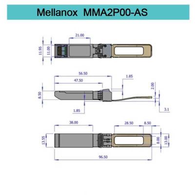 Pluggable Mellanox SFP Transceiver Module MMA2P00-AS 25GbE LC-LC SR Up To 100m