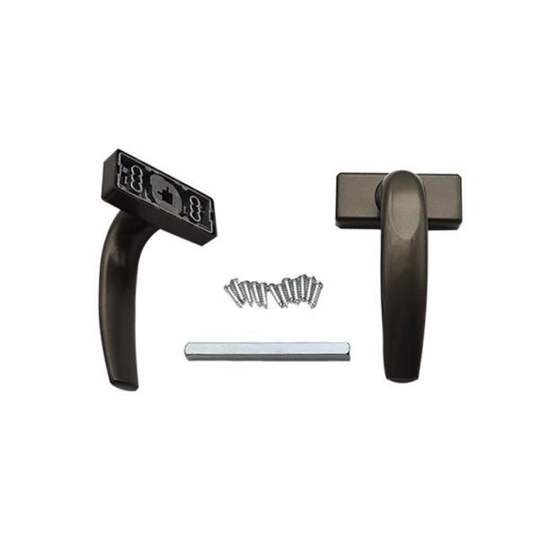 Door And Window Lock Lever Handle With 91mm Shaft Polished Finish